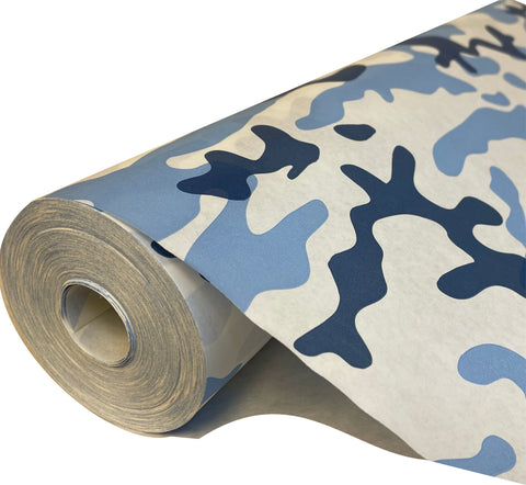 Camo Blue Butcher Freezer Paper │ 18" x 200' (2,400 inches) │ Made in the USA │Approved for Food Contact │ Perfect for Wrapping and Storing Meat and Game │ DIY Crafts and Gift Wrap