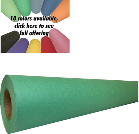 Green Kraft Paper Roll | 24" x 200’ (2,400”) | Best Colored Paper for Art & Crafts, Bulletin Boards, Gift Wrapping, Table Runner, and Decorations
