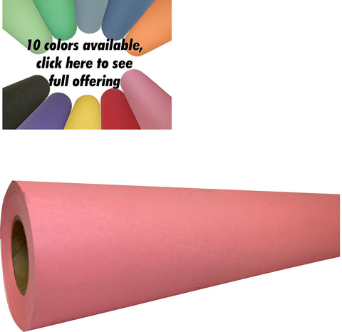 Pink Kraft Paper Roll | 24" x 200’ (2,400”) | Best Colored Paper for Art & Crafts, Bulletin Boards, Gift Wrapping, Table Runner, and Decorations
