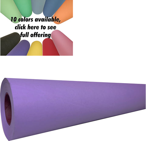 Purple Kraft Paper Roll | 24" x 200’ (2,400”) | Best Colored Paper for Art & Crafts, Bulletin Boards, Gift Wrapping, Table Runner, and Decorations