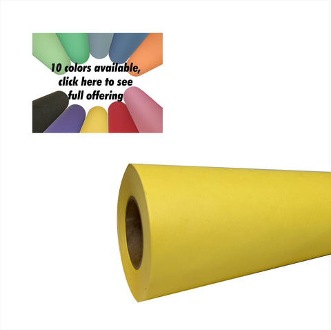 Yellow Kraft Paper Roll | 24" x 200’ (2,400”) | Best Colored Paper for Art & Crafts, Bulletin Boards, Gift Wrapping, Table Runner, and Decorations